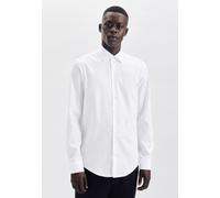 Businesshemd SEIDENSTICKER "X-Slim", Herren, Gr. S (37), verlängerte Ärmellängen, weiß, 100% Baumwolle, unifarben, skinny fit, 2-Knopf-Manschette, Hemden, X-Slim Extra langer Arm Kentkragen Uni (90409