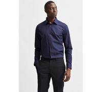 Businesshemd SELECTED HOMME "SLHSLIMETHAN SHIRT" Gr. XXL (56/58), N-Gr, blau (navy) Herren Hemden (64797334-XXL) navy