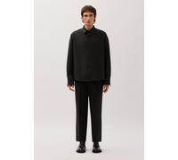 Businesshemd STUDIO SEIDENSTICKER, Herren, Gr. L41-42, normale Ärmellängen, schwarz, 98% Polyester, 2% Elasthan, unifarben, oversize, 2-Knopf-Manschette, Hemden, Oversized 1/1 Kentkragen Uni (62725822