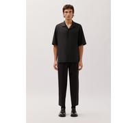 Businesshemd STUDIO SEIDENSTICKER, Herren, Gr. S( 37-38), normale Ärmellängen, schwarz, 52% Wolle, 44% Polyester, 4% Elasthan, unifarben, regular fit, Hemden, Regular 1/2 Reverskragen Uni (94867157-S)