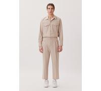 Businesshemd STUDIO SEIDENSTICKER "Studio", Herren, Gr. L41-42, normale Ärmellängen, beige, 100% Baumwolle, unifarben, regular fit, 2-Knopf-Manschette, Hemden, Regular 1/1 Reverskragen Uni (22491301-L