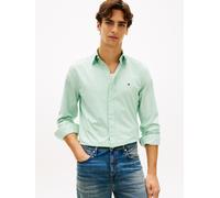 Businesshemd TOMMY HILFIGER "FLEX POPLIN SOLID", Herren, Gr. XXL, N-Gr, crushed mint, Popeline, Obermaterial: 100% Baumwolle, regular fit hüftlang, Ärmel mit Ärmelschlitz 1-Knopf-Manschette, Hemden Bu