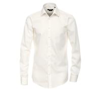 Businesshemd VENTI "VENTI Businesshemd extra langer Arm 69cm uni", Herren, Gr. 40, Normalgrößen, beige (champagner), 100% Baumwolle, unifarben, schmal, Hemden (15330313-40) champagner