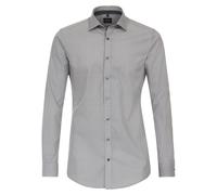 Businesshemd VENTI "VENTI Businesshemd extra langer Arm 72cm uni", Herren, Gr. 41, Normalgrößen, schwarz, 97% Baumwolle, 3% Elasthan, unifarben, sehr figurbetont, Hemden (76395951-41) schwarz