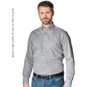 Businesshemd VENTI "VENTI Businesshemd gestreift", Herren, Gr. 39, Normalgrößen, grün, 100% Baumwolle, gestreift, schmal, Hemden (30028967-39) grün