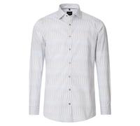Venti Businesshemd Body Fit Herren gestreift Beige