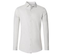 Venti - Body Fit - Herren Langarm Jerseyflex Hemd (144226500), Größe:42, Farbe:Grün (300)