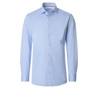 Businesshemd VENTI "VENTI Businesshemd Jerseyflex uni", Herren, Gr. 41, Normalgrößen, hellblau, 55% Baumwolle, 45% Polyester, unifarben, comfort fit, Hemden (85232550-41) hellblau