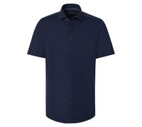Venti Jerseyflex Modern Fit Jerseyhemd blau, Einfarbig