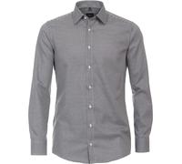Venti Modern Fit Hemd schwarz, Kariert