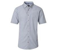 Businesshemd VENTI "VENTI Businesshemd Kurzarm Print", Herren, Gr. 40, Normalgrößen, beige, 100% Baumwolle, bedruckt, schmal, Hemden (92489265-40) beige