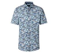 Businesshemd VENTI "VENTI Businesshemd Kurzarm Print", Herren, Gr. 40, Normalgrößen, grün, 100% Baumwolle, bedruckt, comfort fit, Hemden (13499365-40) grün