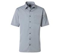 Businesshemd VENTI "VENTI Businesshemd Kurzarm uni", Herren, Gr. 42, Normalgrößen, grau, 100% Baumwolle, unifarben, comfort fit, Hemden (16609959-42) grau
