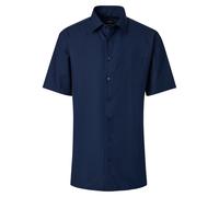 Businesshemd VENTI "VENTI Businesshemd Kurzarm uni", Herren, Gr. 52, Normalgrößen, dunkelblau, 100% Baumwolle, unifarben, comfort fit, Hemden (75568847-52) dunkelblau