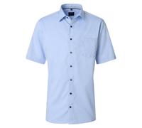 Businesshemd VENTI "VENTI Businesshemd Kurzarm uni", Herren, Gr. 52, Normalgrößen, hellblau, 100% Baumwolle, unifarben, comfort fit, Hemden (81768918-52) hellblau