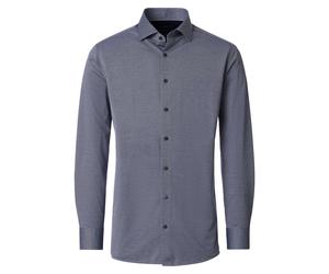 Businesshemd VENTI "VENTI Businesshemd Langarm uni", Herren, Gr. 41, Normalgrößen, blau, 55% Baumwolle, 45% Polyester, unifarben, comfort fit, Hemden (41379963-41) blau