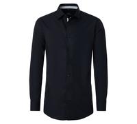 Businesshemd VENTI "VENTI Businesshemd uni", Herren, Gr. 42, Normalgrößen, schwarz, 100% Baumwolle, unifarben, comfort fit, Hemden (35342727-42) schwarz