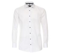 Venti Businesshemd Uni Modern Fit 100% Baumwolle Weiß Gr. 42