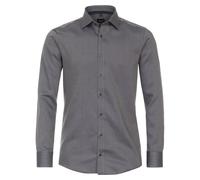 Venti Herren Businesshemd Modern Fit uni 100% Baumwolle Grün Größe 45