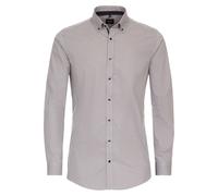 Businesshemd VENTI "VENTI Businesshemd Print", Herren, Gr. 38, Normalgrößen, blau (dunkelblau), 97% Baumwolle, 3% Elasthan, bedruckt, sehr figurbetont, Hemden (57257418-38) dunkelblau