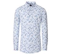 Businesshemd VENTI "VENTI Businesshemd Print", Herren, Gr. 38, Normalgrößen, blau (hellblau), 97% Baumwolle, 3% Elasthan, bedruckt, sehr figurbetont, Hemden (33342437-38) hellblau