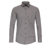 Businesshemd VENTI "VENTI Businesshemd Print", Herren, Gr. 39, Normalgrößen, braun, 100% Baumwolle, bedruckt, schmal, Hemden (23244231-39) braun