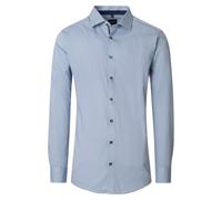 Venti Modern Fit Hemd blau, Bedruckt