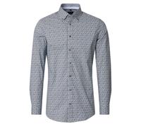 Businesshemd VENTI "VENTI Businesshemd Print", Herren, Gr. 40, Normalgrößen, beige, 97% Baumwolle, 3% Elasthan, bedruckt, sehr figurbetont, Hemden (21881434-40) beige