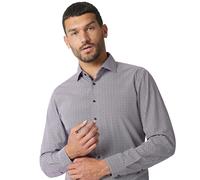 Venti Businesshemd Print Modern Fit Rot 40