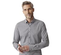 Businesshemd VENTI "VENTI Businesshemd Print", Herren, Gr. 42, Normalgrößen, blau (dunkelblau), 100% Baumwolle, bedruckt, sehr figurbetont, Hemden (16627135-42) dunkelblau