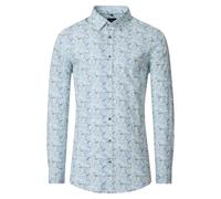 Venti Body Fit Hemd grün, Bedruckt