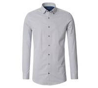 Venti Modern Fit Hemd braun, Print