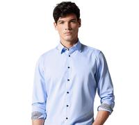 Venti Herren Businesshemd Uni Modern Fit Hellblau Größe 38