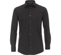 Venti Jerseyflex Modern Fit Jerseyhemd dunkelgrau, Einfarbig