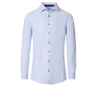 Businesshemd VENTI "VENTI Businesshemd uni", Herren, Gr. 40, Normalgrößen, blau (helles himmelblau), 90% Baumwolle, 10% Elasthan, unifarben, sehr figurbetont, Hemden (12254655-40) helles himmelblau