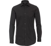 Venti Herren Businesshemd Jerseyflex uni Body Fit, grau, 40 Dunkelgrau