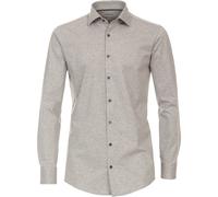 Venti Hemd Modern Fit Haifischkragen Jersey Stretch Langarm 89% Baumwolle/11% Elasthan Grau Gr. 41