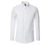 Venti Businesshemd Modern Fit schmal Herren 100% Baumwolle Weiß Gr. 41
