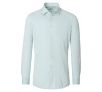 Businesshemd VENTI "VENTI Businesshemd uni", Herren, Gr. 42, Normalgrößen, mint, 55% Baumwolle, 45% Polyester, unifarben, sehr figurbetont, Hemden (91453522-42) mint