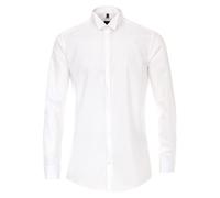 Businesshemd VENTI "VENTI Businesshemd uni", Herren, Gr. 42, Normalgrößen, weiß, 100% Baumwolle, unifarben, schmal, Hemden (79900333-42) weiß