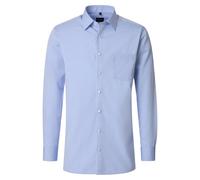 Businesshemd VENTI "VENTI Businesshemd uni", Herren, Gr. 43, Normalgrößen, blau, 100% Baumwolle, unifarben, comfort fit, Hemden (37151135-43) blau