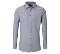 Venti Body Fit Hemd blau, Faux-uni