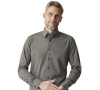 Venti Businesshemd Uni Modern Fit Herren – 100% Baumwolle – Olive Größe 43