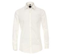 Venti Herren Businesshemd uni Body Fit, weiß, 44 Weißbeige
