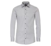 Venti Body Fit Hemd silber, Faux-uni