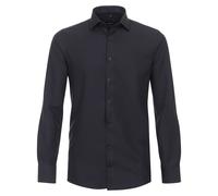 Venti Modern Fit Hemd schwarz, Gemustert