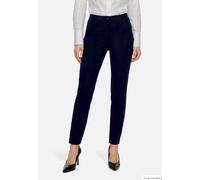 Bügelfaltenhose BETTY BARCLAY "Damen Slim Fit", Damen, Gr. 48, Normalgrößen, blau (dunkelblau), Obermaterial: 88% Polyamid, 12% Elasthan, slim fit 7/8-Länge, Hosen, Material (89491009-48) dunkelblau