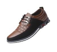Businessschuhe Herren Atmungsaktiv Schnürhalbschuhe Anzugschuhe Leder Oxford Derby Elegante Herrenschuhe Komfortabel Leicht Formelle Schuhe Büro Alltag Hochzeit Freizeit Schuhkarton