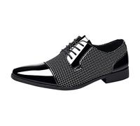 Businessschuhe Herren Atmungsaktiv Spitze Anzugschuhe Leder Halbschuhe Oxford Derby Elegante Herrenschuhe Komfortabel Leicht Büro Hochzeit Freizeit Alltag Modern