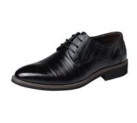 Businessschuhe Herren Spitze Anzugschuhe Leder Halbschuhe Oxford Derby Einfarbig Elegante Herrenschuhe Klassisch Komfortabel Büro Hochzeit Business Alltag Formelle Schuhe